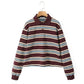 Summer 2025 Polo Shirts Woman Long Sleeve Tops Women Striped Vintage Clothes Polo Shirts Mujer Streetwear Casual Tops Brown