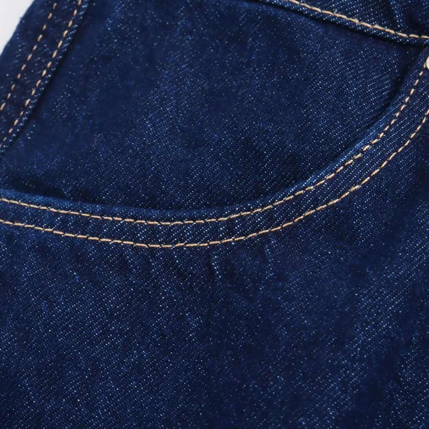 TRAFZA Summer Women Suits Denim Blue Turn-Down Collar Short Sleeves Pocket Decoration Shirts+Mid Waist Asymmetrical Shorts