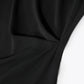 Amii Minimalism 2024 Summer New Sleeveless Small Black Dress Short Slim Half-high Neck Fashion Female Dresses for Women 12452052