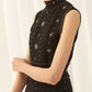 TWOTWINSTYLE Patchwork Embroidered Flares Dresses For Women Round Neck Sleeveless High Waist Mini Summer Dress Female Fashion