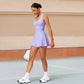 Yoga skirt anti-slip sports dress outdoor one-piece zip tennis skirt running fitness badminton dresses