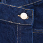 TRAFZA Summer Women Suits Denim Blue Turn-Down Collar Short Sleeves Pocket Decoration Shirts+Mid Waist Asymmetrical Shorts