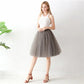 5 Layers 65cm Black Pleated Skirt Sexy Midi Tulle Skirt High Waist Full Lining Adult Tutu Korean Style Women Jupe Femme Faldas