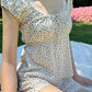 2024 New White Lace Tied Square Neck Summer T-shirts Chic Elegant Short Sleeve Tee Cotton Y2K Street Casual Bow Tie-up Top Women