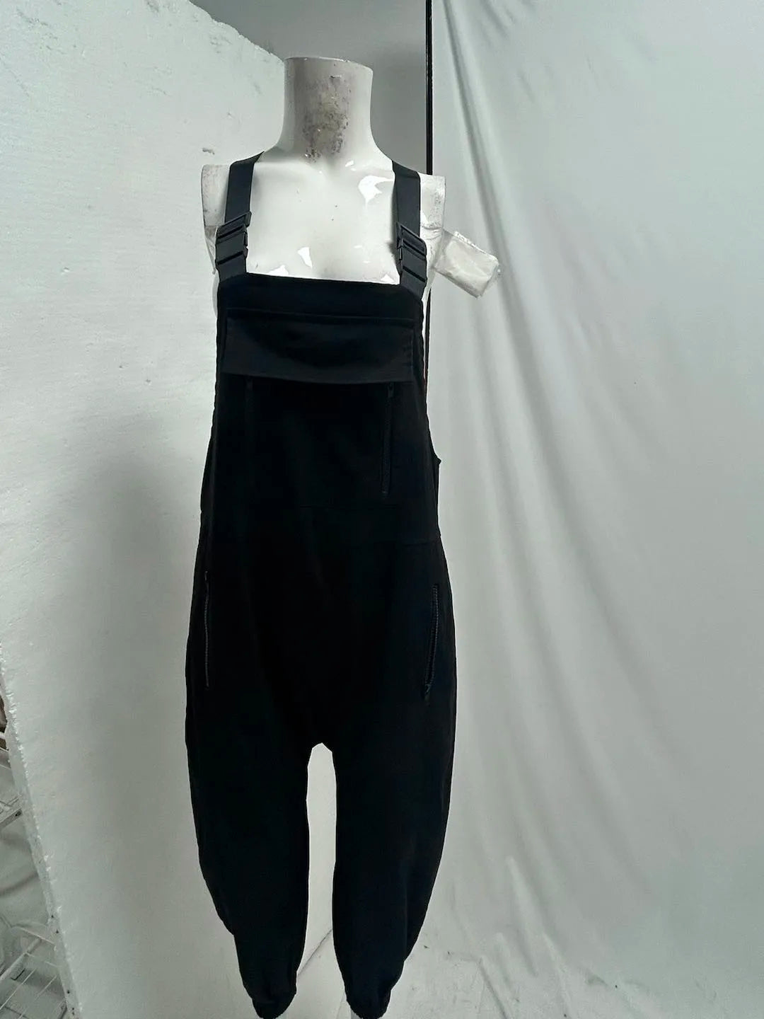 Women'S Jumpsuits Summer Fashion Casual Loose Wide Leg Jumpsuits Solid Color Insert Pockets Retro Button Strap Jumpsuits