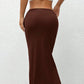 Sexy Women's Skirt Summer Solid New Streetwear Fashion Casual Slim Versatile Female Straight Skirt Elegant Simple Knitted Skirt