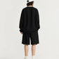 INFLATION Spring Oversized Tracksuit Sportswear Unisex Pique Fabric Embroidery Long Sleeve Tees and Shorts Set