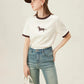 FSLE Women T shirt Korean Short Sleeve Tees Round Neck Women T-Shirts Animal Print Summer Oversized Female Loose Casual Tee