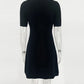 Trendix Elegant Knit Mini Dress Women Street Slim High Waist Short Sleeve Rib Sweater Dresses Vacation Bodycon Knitwear Dress