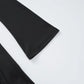 Talenza Elegant Backless Patchwork Mini Dress Women's Sexy One Shoulder Long Sleeve A-Line Dress Solid Slim Resort Mini Dress