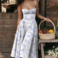 Women's French Style Long Dress with Solid/Floral/Checkered Multi Color Options Knee-Length Dress 2025 New Arrival