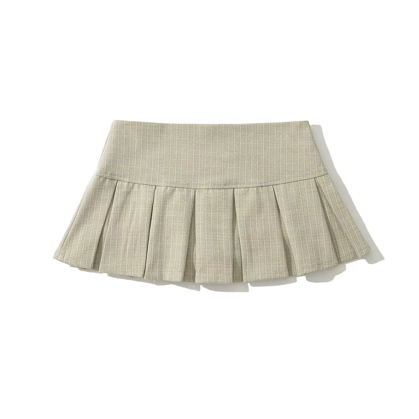 Summer mini skirts woman vintage clothes elegant skirts for women y2k clothes skirts pleated preppy skirt with shorts button up