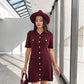 Trendix Elegant Knit Mini Dress Women Street Slim High Waist Short Sleeve Rib Sweater Dresses Vacation Bodycon Knitwear Dress