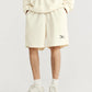 INFLATION Spring Oversized Tracksuit Sportswear Unisex Pique Fabric Embroidery Long Sleeve Tees and Shorts Set