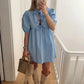 Elegant Fashion Women's Dress Cross-Border Butterfly Knot Front Strap Simple Style Chinese Origin Clothing Ladies' Skirt