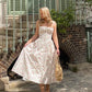 Suninheart Summer Black Holiday Party Dresses Elegant Spaghetti Strap Midi Lace Up Dress Black Casual Women New In Dress 2023