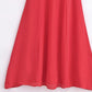 French Red Holiday Party Sling Summer Dress For Women Bow Shoulder A-line Slim Midi Chiffon Dresses