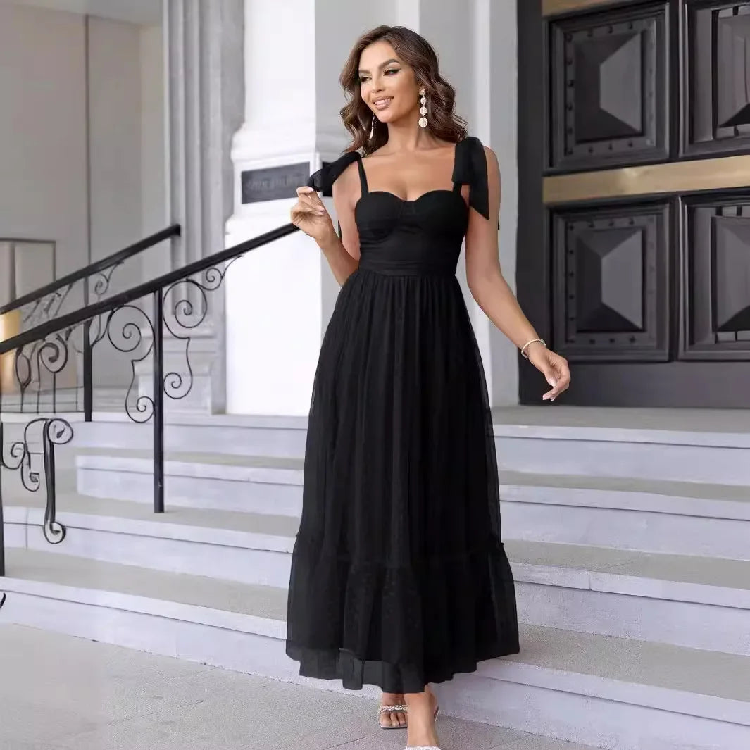 Elegant Classic Gown Women's Double Layer Mesh Lining Corset Skirt High End Fashion Fairy Kimono For Special Occasions