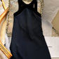 Spring Dresses 2024 New Fashion Velvet Sexy Backless Slip Dress for Women Loose Bow Girl's Elegant Party Short Ladies Dress