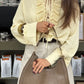 Talenza Casual Chiffon Shirt Women Fashion Pleated Lace-up Solid Lace Top Summer Vacation Loose Vintage Elegant  Female Blouses