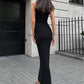 Tossy Sleeveless Knitwear Turtleneck Long Dress Female Slim Elegant Fashion Autumn 2023 Ribbed Knit Dress For Women Maxi Dress