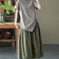 Max LuLu Japan Style Summer Streetwear Fashion Women Khaki A-Line Skirts Ladies Elastic Casual Long Skirt Girls Vintage Clothes