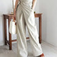 Korean Chic Style 2024 Solid Color High-waisted Women's Casual Fashionable Trousers 6 Colors In Stock