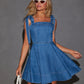 Elegant Commuter Fashionable Strapless Denim Women's Dress New Summer 2025 Quality Clothing Sleeveless Other Patterns