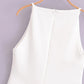 TRAF New White Black Dress Women Off Shoulder Halter Short Dresses Summer Elegant Party Dresses Bodycon Red Blue Mini Dress