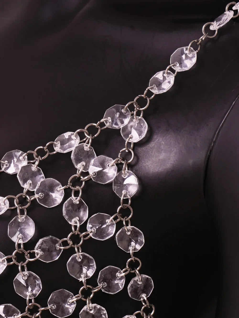 2024 New Sexy Jewelry Splicing Open-Back Vest Z20275 Fast Selling Cross-Border E-commerce Amazon Product From China