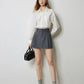 TOYOUTH Women Mini Skirt Pants 2024 Autumn New High Waisted A Line Suit Pants Skirt