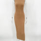 Tossy Sleeveless Knitwear Turtleneck Long Dress Female Slim Elegant Fashion Autumn 2023 Ribbed Knit Dress For Women Maxi Dress