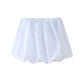 Mooyufon  Women's Balloon Mini Skirt, Mid Elastic Waist, Voluminous Hem, Female Skirts, Fashion