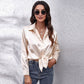 Satin Blouse Shirt Silk Tops Elegant Long Sleeve Loose Womens Blouses Camisas De Mujer Spring Autumn Streetwear Women Clothes