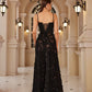 Mingmingxi Formal Occasion Dresses Maxi Black Appliques Dresses For Dancing Parties Long Elegant Party Dresses Women 2024 New In
