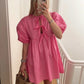 Elegant Fashion Women's Dress Cross-Border Butterfly Knot Front Strap Simple Style Chinese Origin Clothing Ladies' Skirt