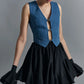 Tuularose Summer Ruffle Short Skirt Women 2025 Summer New Y2k Pleated Patchwork Skirt Casual Streetwear Office Lady Female Skirt