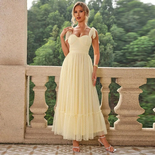 Elegant Classic Gown Women's Double Layer Mesh Lining Corset Skirt High End Fashion Fairy Kimono For Special Occasions