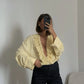 Talenza Casual Chiffon Shirt Women Fashion Pleated Lace-up Solid Lace Top Summer Vacation Loose Vintage Elegant  Female Blouses