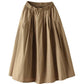 Max LuLu Japan Style Summer Streetwear Fashion Women Khaki A-Line Skirts Ladies Elastic Casual Long Skirt Girls Vintage Clothes