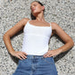 TARUXY Knitted Hollow Tanks Top Female Sexy Backless Lace Up Solid Sweater Vest Slim Halter Short Tops Casual 2025 Summer New
