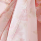 SAW Independent Station Pure Desire Square Collar Dress with Pocket Pink Print Ribbon Corduroy Sleeveless Women's Dress