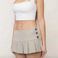Summer mini skirts woman vintage clothes elegant skirts for women y2k clothes skirts pleated preppy skirt with shorts button up