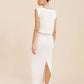 Bornladies Cotton Linen Vest Half Skirt 2-Piece Set  Women's Summer New INS Chic Short Vest Casual Set Split Long Skirt Suits