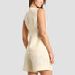 Wolfeel Cotton linen Chic Casual Vest Shorts Set Women's Fashion Commuter Sleeveless Tank Top Loose Shorts Suits Summer New