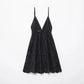 XNWMNZ 2024 Women Fashion Hollow out Embroidery Dress Vacation V-Neck Thin Strap Open Back Female Chic Mini Dresses