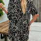 FTLZZ Summer Women Casual Floral Print Suit Single Breasted Shirt and Drawstring Wide Leg Shorts Lady Two Piece Sets