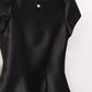 2025 Blusas Mujer De Moda Solid O Neck Shirts Women Puff Sleeve Summer Blouses Crop Tops Fashion Zipper Temperament Blouse