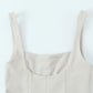 Women's new chic fashion flip decoration casual versatile suspender jumpsuit retro sleeveless backless women's short jumpsuit