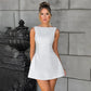 Trendix Slim Sleeveless Tank Dress Female 2024 Autumn Trendy High Waist Backless Mini Dresses Street Casual Vacation Party Dress